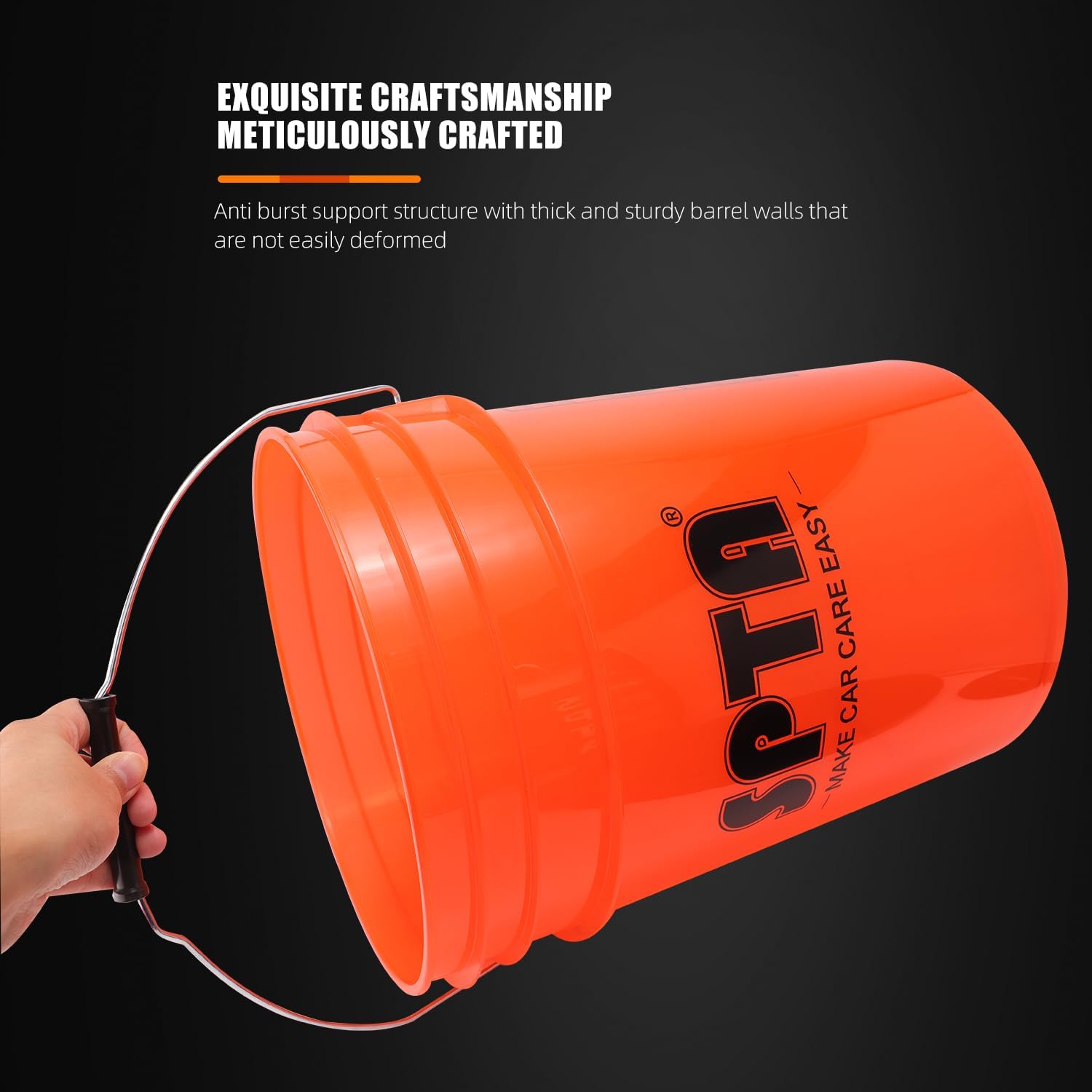 Spta Grit Guard Wash Bucket Kapaklı ve SÜZGEÇLİ Yıkama Kovası Ve Kova Aparatı - Görsel 2